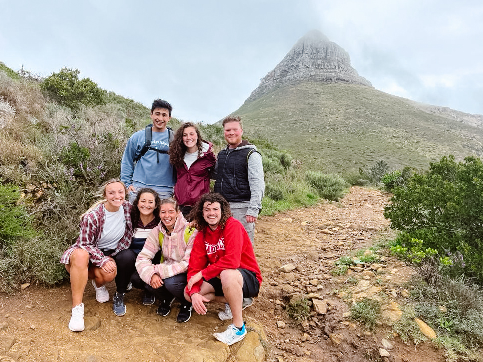 Squad posing on the Lion's Head trail in Cape Town